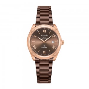 Alexandre Christie AC 8712 Rosegold Brown Lady LDFROBO